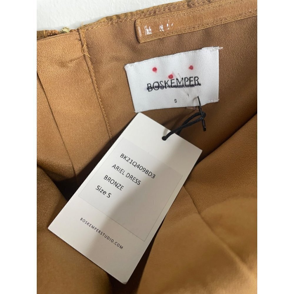 NWT Anthropologie BHLDN Boskemper Ariel Mini Dress Bronze Size S Party Cocktail - Picture 6 of 6